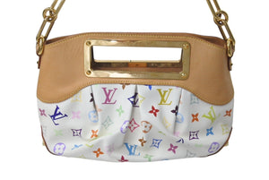 LOUIS VUITTON ルイヴィトン モノグラムマルチカラー ジュディPM 村上隆 ハンドバッグ M40257 ホワイト 美品 中古 4c076415