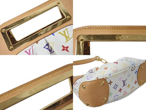 LOUIS VUITTON ルイヴィトン モノグラムマルチカラー ジュディPM 村上隆 ハンドバッグ M40257 ホワイト 美品 中古 4c076415