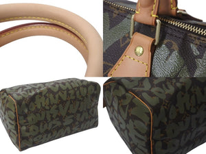 新品同様 LOUIS VUITTON ルイヴィトン スピーディ30 ハンドバッグ M92194 モノグラム グラフィティ 村上隆 中古 4c076417