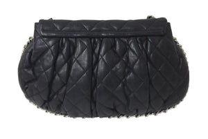 極美品 CHANEL シャネル マトラッセ チェーンアラウンド ショルダーバッグ ブラック 15番台 ラムスキン ココマーク シルバー金具 中古 4c076418