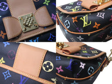 Load image into Gallery viewer, 極美品 LOUIS VUITTON ルイヴィトン パティ ワンショルダーバッグ M40306 モノグラム マルチカラー ブラック 村上隆 中古 4c076421