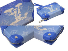 画像をギャラリービューアに読み込む, 極美品 LOUIS VUITTON ルイヴィトン モノグラムクラウズ ソフトトランク ネックレス ウォレット M45440 ヴァージル ブルー 中古 4c076422