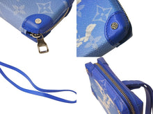 画像をギャラリービューアに読み込む, 極美品 LOUIS VUITTON ルイヴィトン モノグラムクラウズ ソフトトランク ネックレス ウォレット M45440 ヴァージル ブルー 中古 4c076422