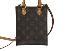 Load image into Gallery viewer, 極美品 LOUIS VUITTON ルイヴィトン プティット サックプラ ハンドバッグ M69442 2WAY モノグラム ブラウン ゴールド金具 中古 4c076432