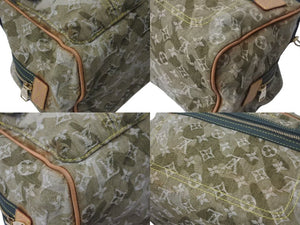 LOUIS VUITTON ルイヴィトン モノグラモフラージュ デニム ジャスミン ハンドバッグ M95772 カーキ 村上隆 廃盤 美品 中古 4c076438