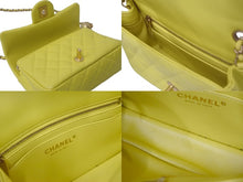 Load image into Gallery viewer, CHANEL シャネル ミニマトラッセ 20 ココボール チェーン ショルダーバッグ イエロー ラムスキン ランダム番台 ゴールド金具 美品 中古 4c076439