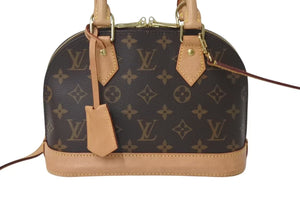 LOUIS VUITTON ルイヴィトン アルマBB 2WAYハンドバッグ 現行モデル M46990 モノグラム ゴールド金具 美品 中古 4c076440