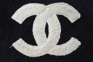 CHANEL シャネル トートバッグ ハンドバッグ 1番台 パイル ココマーク ロゴ ブラック 美品 中古 4c076444