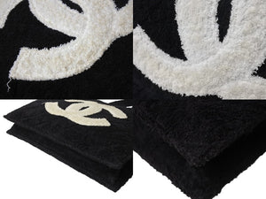 CHANEL シャネル トートバッグ ハンドバッグ 1番台 パイル ココマーク ロゴ ブラック 美品 中古 4c076444