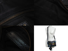 Load image into Gallery viewer, BALENCIAGA バレンシアガ ハンドバッグ グラフィティ クラシックミニシティ ペイント ブラック マルチカラー レザー 300295 美品 中古 4c076455
