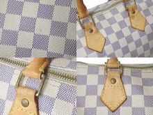 Load image into Gallery viewer, LOUIS VUITTON ルイヴィトン スピーディ25 ハンドバッグ N41371 ダミエアズールキャンバス ホワイト ブラウン 良品 中古 4c076457
