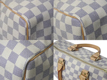 Load image into Gallery viewer, LOUIS VUITTON ルイヴィトン スピーディ25 ハンドバッグ N41371 ダミエアズールキャンバス ホワイト ブラウン 美品 中古 4c076460