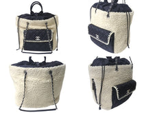 Load image into Gallery viewer, 極美品 CHANEL シャネル ラージココネージュ ショッピングバッグ A57582 チェーントートバッグ 26番台 巾着型 ココマーク ボア 中古 4c076462