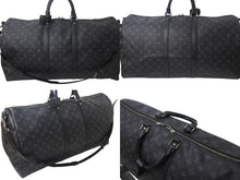 Load image into Gallery viewer, LOUIS VUITTON ルイヴィトン キーポル バンドリエール55 ボストンバッグ M40605 モノグラム エクリプス 美品 中古 4c076466