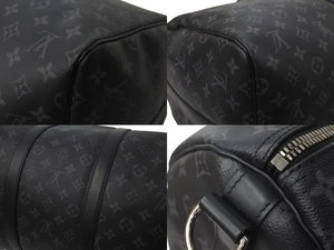 LOUIS VUITTON ルイヴィトン キーポル バンドリエール55 ボストンバッグ M40605 モノグラム エクリプス 美品 中古 4c076466