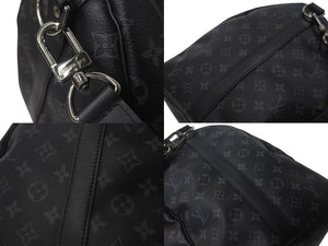 LOUIS VUITTON ルイヴィトン キーポル バンドリエール55 ボストンバッグ M40605 モノグラム エクリプス 美品 中古 4c076466