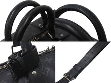 Load image into Gallery viewer, LOUIS VUITTON ルイヴィトン キーポル バンドリエール55 ボストンバッグ M40605 モノグラム エクリプス 美品 中古 4c076466