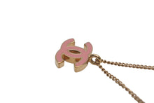 Load image into Gallery viewer, 極美品 CHANEL シャネル ココマーク ネックレス ペンダント 重量約6.2g 01A刻印 42cm ゴールド ピンク 真鍮 中古 4c076497