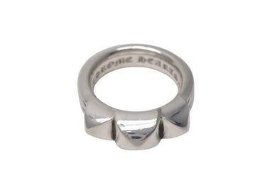 極美品 CHROME HEARTS クロムハーツ ワックスドパンクリング 指輪 サイズ21号 重量約20.0g シルバー925 中古 4c076513