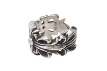 画像をギャラリービューアに読み込む, CHROME HEARTS クロムハーツ ダブルフローラルクロスリング 指輪 サイズ14号 重量約14.6g シルバー925 美品 中古 4c076515
