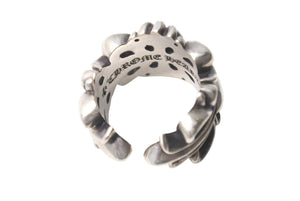 CHROME HEARTS クロムハーツ ダブルフローラルクロスリング 指輪