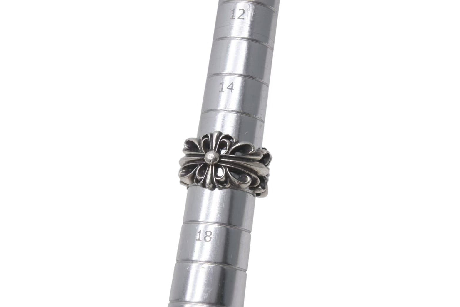 CHROME HEARTS クロムハーツ ダブルフローラルクロスリング 指輪