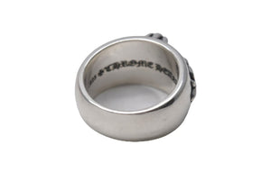 極美品 CHROME HEARTS クロムハーツ フローラルクロス リング 指輪 サイズ19号 重量約18.4g シルバー925 中古 4c076516