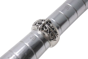 極美品 CHROME HEARTS クロムハーツ フローラルクロス リング 指輪 サイズ19号 重量約18.4g シルバー925 中古 4c076516