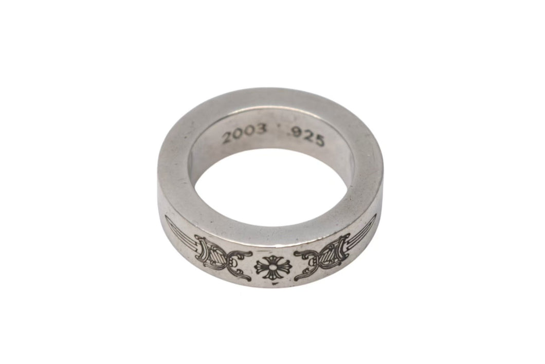 CHROME HEARTS クロムハーツ スペーサー ダガーリング 6mm 指輪 サイズ9号 重量約10.3g 2003/.925刻印 シルバー925 美品 中古 4c076520