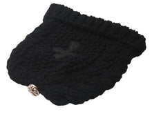Load image into Gallery viewer, 新品未使用 CHROME HEARTS クロムハーツ カシミヤ クロスパッチ ビーニー ニットキャップ 帽子 ブラック 中古 4c076523