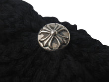 Load image into Gallery viewer, 新品未使用 CHROME HEARTS クロムハーツ カシミヤ クロスパッチ ビーニー ニットキャップ 帽子 ブラック 中古 4c076523