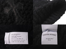 Load image into Gallery viewer, 新品未使用 CHROME HEARTS クロムハーツ カシミヤ クロスパッチ ビーニー ニットキャップ 帽子 ブラック 中古 4c076523