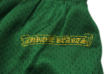 Load image into Gallery viewer, 新品未使用 CHROME HEARTS クロムハーツ MESH VARSITY SHORTS GREEN ショーツ グリーン ナイロン サイズM 中古 4c076530