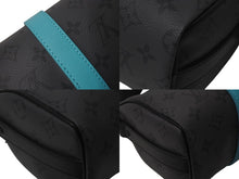 Load image into Gallery viewer, 極美品 LOUIS VUITTON ルイヴィトン キーポル バンドリエール25 2WAYバッグ M11645 モノグラム エクリプス グレー ターコイズ 中古 4c076534