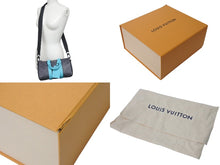 Load image into Gallery viewer, 極美品 LOUIS VUITTON ルイヴィトン キーポル バンドリエール25 2WAYバッグ M11645 モノグラム エクリプス グレー ターコイズ 中古 4c076534