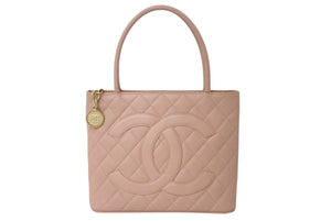 極美品 CHANEL シャネル 復刻トート トートバッグ ハンドバッグ 6番台 ココマーク キャビアスキン ピンク ゴールド金具 中古 4c076539