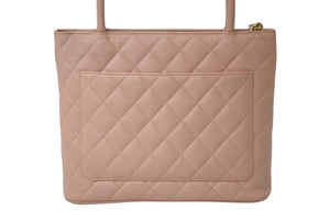 極美品 CHANEL シャネル 復刻トート トートバッグ ハンドバッグ 6番台 ココマーク キャビアスキン ピンク ゴールド金具 中古 4c076539