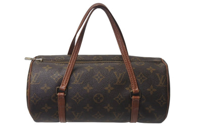 LOUIS VUITTON ルイヴィトン モノグラム パピヨン26 ハンドバッグ M51366 ブラウン ロゴ ゴールド金具 美品 中古 4c076542