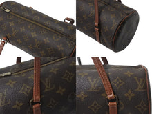 Load image into Gallery viewer, LOUIS VUITTON ルイヴィトン モノグラム パピヨン26 ハンドバッグ M51366 ブラウン ロゴ ゴールド金具 美品 中古 4c076542