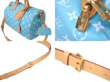 Load image into Gallery viewer, 新品同様 LOUIS VUITTON ルイヴィトン スピーディ P9 バンドリエール 40 ハンドバッグ M11564 モノグラム ターコイズ 中古 4c076549