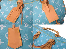 Load image into Gallery viewer, 新品同様 LOUIS VUITTON ルイヴィトン スピーディ P9 バンドリエール 40 ハンドバッグ M11564 モノグラム ターコイズ 中古 4c076549