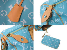 Load image into Gallery viewer, 新品同様 LOUIS VUITTON ルイヴィトン スピーディ P9 バンドリエール 40 ハンドバッグ M11564 モノグラム ターコイズ 中古 4c076549