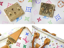 Load image into Gallery viewer, LOUIS VUITTON ルイヴィトン ボストンバッグ スピーディ40 村上隆 M93216 ホワイト マルチカラー PVC レザー ゴールド金具 美品 中古 4c076551