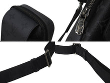 Load image into Gallery viewer, 極美品 LOUIS VUITTON ルイヴィトン ショルダーバッグ M81321 ダブルフォンポーチ エクリプスブラック シルバー金具 中古 4c076555