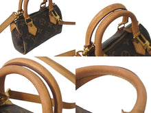 Load image into Gallery viewer, LOUIS VUITTON ルイヴィトン モノグラム ミニスピーディ 2WAY ハンドバッグ ショルダーバッグ M41534 ブラウン ゴールド金具 良品 中古 4c076558