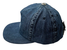 Load image into Gallery viewer, 新品未使用 CHROME HEARTS クロムハーツ キャップ ヴィンダガー クロスボール ブルー コットン 中古 4c076559