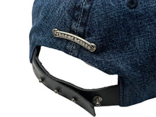 Load image into Gallery viewer, 新品未使用 CHROME HEARTS クロムハーツ キャップ ヴィンダガー クロスボール ブルー コットン 中古 4c076559