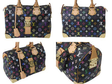 Load image into Gallery viewer, 極美品 LOUIS VUITTON ルイヴィトン スピーディ30 ハンドバッグ M92642 モノグラム マルチカラー ブラック 中古 4c076568