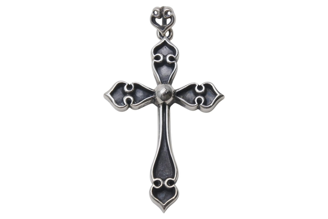 極美品 CHROME HEARTS クロムハーツ スペードクロス ペンダント チャーム 重量約63.7g 2002/.925刻印 中古 4c076569