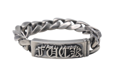 CHROME HEARTS クロムハーツ FUCK ID クラシック ブレスレット 重量約102.8g 2003/sterling刻印 全長約20cm シルバ−925 美品 中古 4c076570